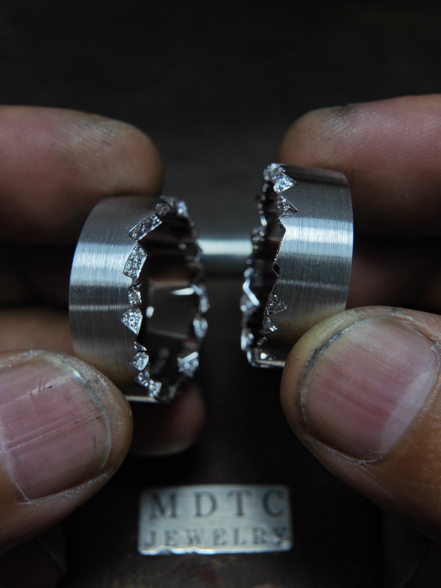 Anillo artesanal de girasol | Anillo de diamantes envío gratuito