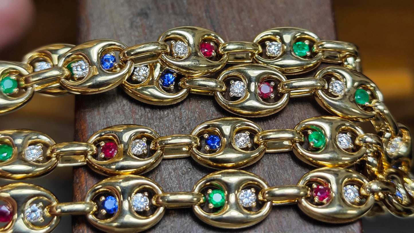 Handcrafted 18K gold Chain