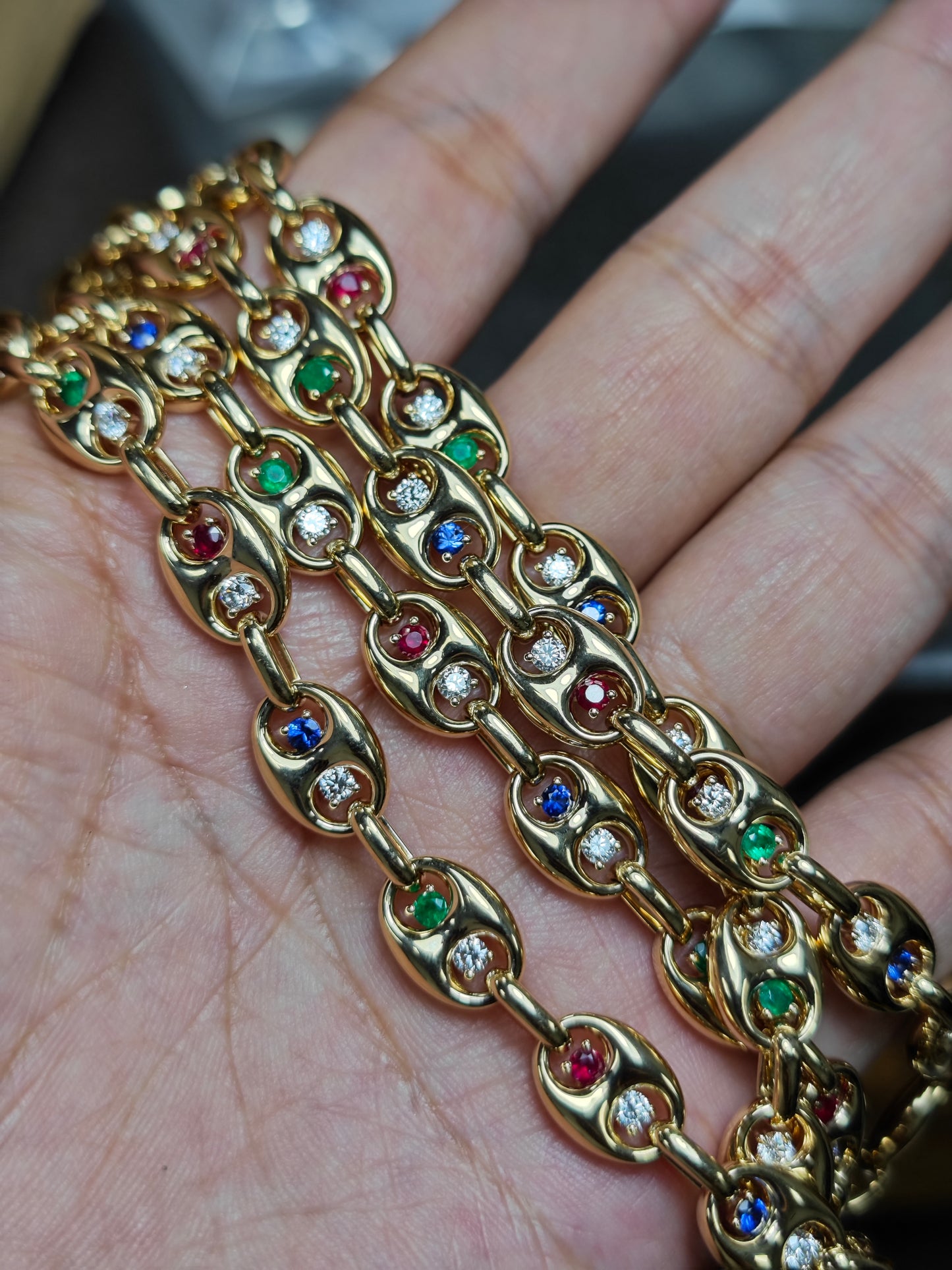 Handcrafted 18K gold Chain