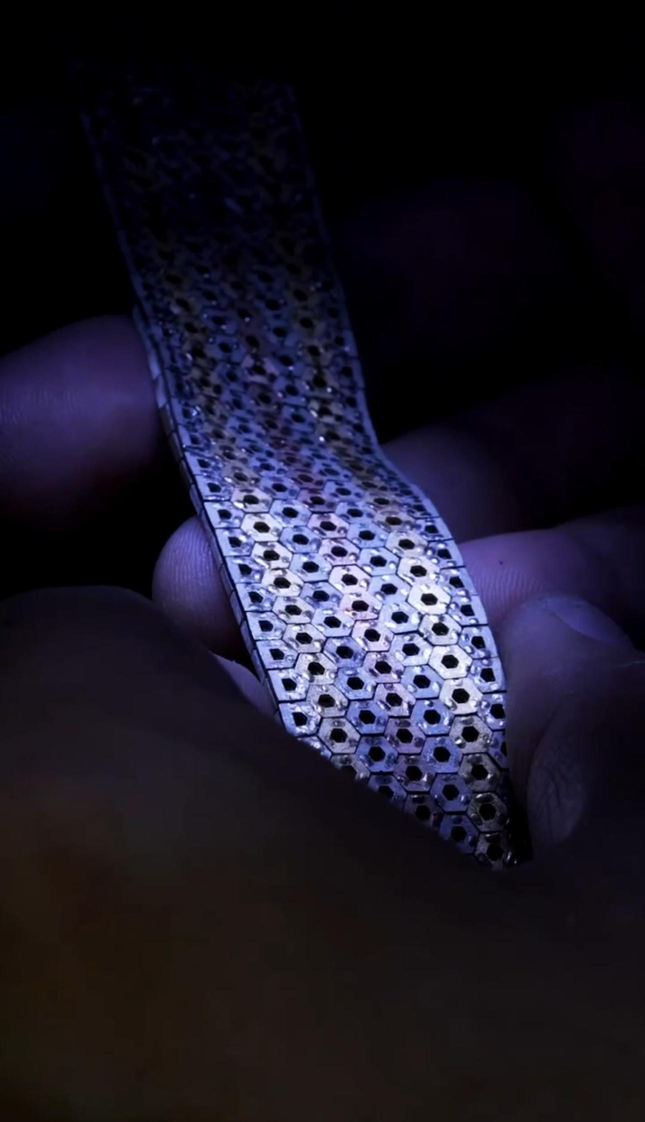 7 Rows Rainbow Honeycomb Bracelet