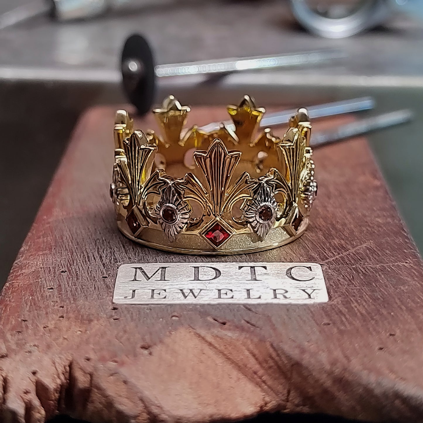 Handcrafted Crown Ring